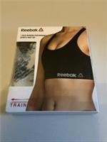 Reebok womens performance workout sports bra crop top size xs new in packaging - XS Regular