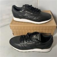 Women's Reebok Classic Leather Trainers In Black Size Uk 5.5 New In Box