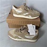Reebok Classic Nylon Beige Suede Trainers Size UK 3.5 Women Low Top New In Box