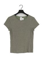 Reebok Women's T-Shirt XS Green Nylon with Cotton, Polyester Basic New with tags