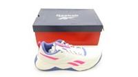 Reebok Women's NFX Trainer Size UK 6 White Pink Purple Textile Low Top