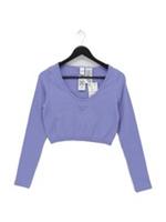 Reebok Women's Top L Purple Nylon with Elastane Cropped New with tags