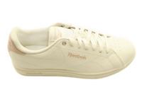 Reebok Women's Court Clean Casual Trainers Chalk/Pink Low Tops Lace Up New
