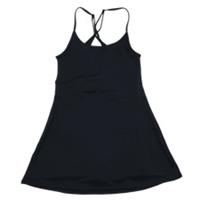 Reebok Women's Black Sleeveless Scoop Neck Tank Dress Cross Straps New - S Regular