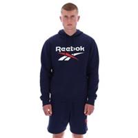 Reebok Trent 2-Col Logo Hoody Cotton Men's Blue Hooded Sweatshirt