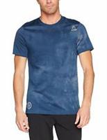 Mens Reebok Combat Spray Dye T Shirt SPEEDWICK Smokey Indigo - BQ5789 NEW