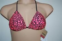 Reebok Halterneck Bikini Top Lightly Padded Black/Punpink Medium UK 12-14 BNWT - M Regular