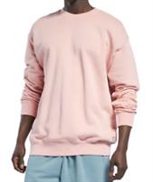 Reebok Mens Identity Classic Crew Sweatshirt Frosty Pink - XL Regular