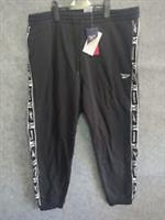 Reebok RI Tape Mens Large Jogging Bottoms Trousers Black pants gum trousers - L Regular