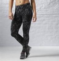 Reebok Womens EL AOP Leggings Alloy Leggings UK S LN051 BB 03 - S Regular