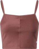 Reebok Yoga Rib Crop Top Womens - Pink Rose - Size UK M (12-14) - Free P&P - M Regular