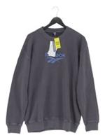Reebok Men's Hoodie M Grey Graphic Cotton with Elastane Pullover New with tags