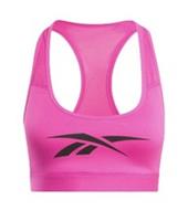Reebok Womens Lux Vector Racer Sports Bra Laser Pink