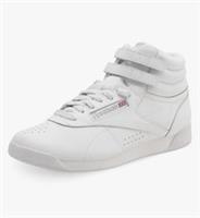 Reebok Freestyle Hi Ladies White Trainers Size UK 8.5 /REF27