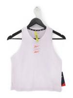 Reebok Women's Top XS Purple 100% Cotton Cropped New with tags