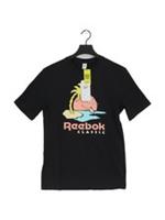 Reebok Men's T-Shirt S Black Cotton with Elastane Basic New with tags