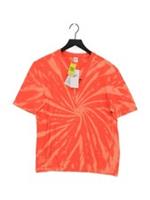 Reebok Men's T-Shirt S Orange Cotton with Elastane Basic New with tags