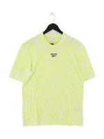 Reebok Men's T-Shirt XS Green Cotton with Elastane Basic New with tags