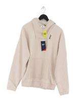 Reebok Men's Hoodie S Cream Cotton New with tags
