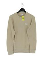 Reebok Men's Jumper S Cream Cotton with Elastane Pullover New with tags