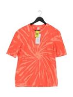 Reebok Men's T-Shirt S Orange Cotton with Elastane Basic New with tags