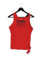 Reebok Women's T-Shirt XS Red Graphic 100% Nylon Sleeveless Basic New with tags