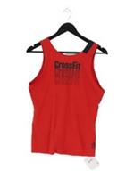 Reebok Women's T-Shirt S Red Graphic 100% Nylon Sleeveless Basic New with tags