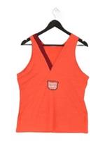 Reebok Women's T-Shirt M Orange Nylon with Elastane Basic New with tags