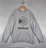Reebok Classics Crewneck Grey Size Large Retro Jumper Pullover Logo Vintage Y2K - L Regular