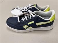 Reebok Court Advance Kids Trainers UK 4 EU 36 Navy White Yellow Lace Up Shoes