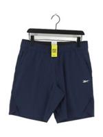 Reebok Men's Shorts M Blue Polyester with Elastane Sweat New with tags