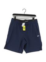 Reebok Men's Shorts M Blue Polyester with Elastane Sweat New with tags