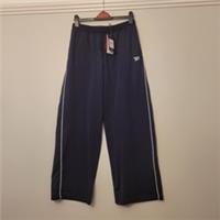 Womens Reebok Tricot Wide Leg Pants Navy XL - XL Regular