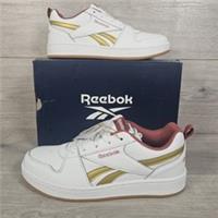 Reebok Royal Prime 2.0 Women's Trainers UK 5 White Gold Burgundy BNIB