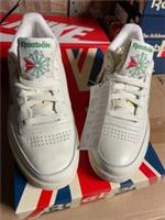 Reebok Club C 85 Classic Vintage Womens UK 5.5 Chalk Green Red New Box SKU 121