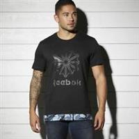 Mens Reebok Classic F Layered T Shirt Black Camouflage NEW - BK5010