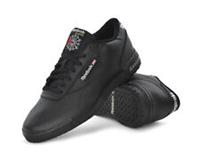 Reebok Exofit Lo Clean Logo Intense Mens Trainers Classic Sneakers Black/Silver