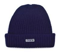 Reebok Classic Knit Hat One-Size Adults Chunky Knit Beanie Hat Dark Blue Heather