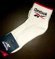 3 Pairs 6.5-8 40-42 REEBOK White Short Ankle CUSHIONED TRAINER SOCKS Tennis - UK 6.5-8 , USA 7-8.5 , 40-42 Regular