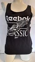 Reebok Women's Graphic Tank Top Vest Size S 8-10 Black