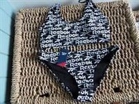 NWT Reebok Valentina Black And White Bikini Size Large - L Regular