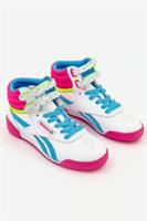 Reebok Kids Freestyle Birthday Hi Trainers / White Pink Multi / RRP £38