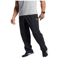 Reebok Men's Woven Unlined Training Pants Black Lightweight Sweat-Wicking Gym We - L Regular