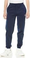 Reebok Men's Vector Knit Trackpants Navy Sweat-Wicking Joggers with Pockets & Dr