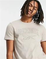 REEBOK Mens Beige Vintage Logo Tee Tshirt Size Small BRAND NEW - S Regular