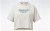 REEBOK Womens Casual Big Logo Crop Tee T-Shirt Size XS BNWT - XS Regular