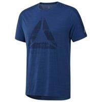 REEBOK Mens Blue AC Graphic Move Short Sleeve Tee T-Shirt Size Small BNWT - S Regular