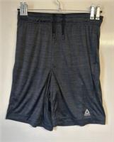 Reebok Mens New Grey Navy Slim Fit Sweat Shorts UK Size Medium Inside Leg 8 - M Regular