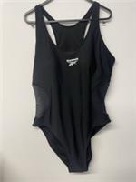 Reebok One Piece Swimsuit Size L Swimming Costume black - L Regular
