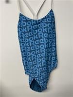 Reebok One Piece Swimsuit Size M Swimming Costume blue - M Regular